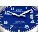 IWC Mark xvii  arabische ziffern stahl Blau Wanduhr