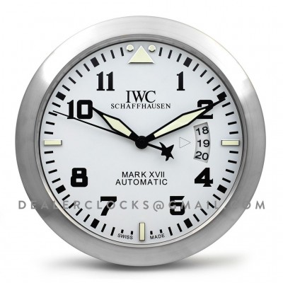 IWC Mark xvii  arabische ziffern stahl weiss Wanduhr