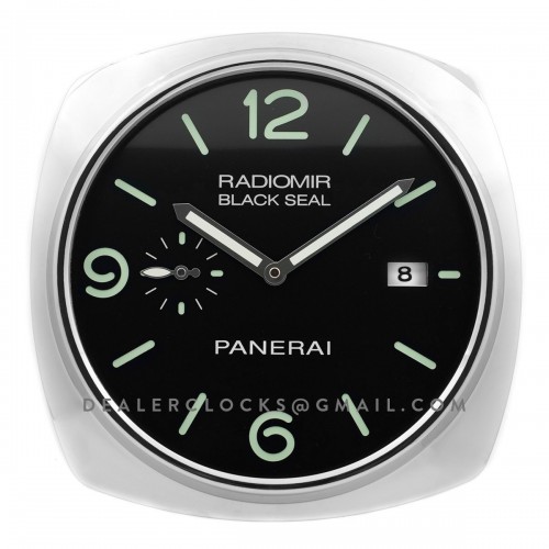 Panerai Radiomir Black Seal weisses arabische Ziffern stahl 35cm wanduhr