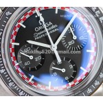 Omega Speedmaster Tintin Moonwatch weiß und rot kariert Stahlarmband