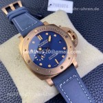 Panerai Submersible 42mm Bronzo Blaues Gesicht Abisso Lederriemen 1：1