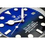 Rolex Deepsea Stil  blau Quarzwerk beleuchtet Wanduhr