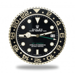 Rolex GMT Master II Schwarz  Gold 2023  esszimmer  Wanduhr