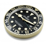 Rolex GMT Master II Schwarz  Gold 2023  esszimmer  Wanduhr