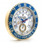 Rolex Yacht Master II Gold Blau | nicht tickend  Wanduhr