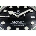 Rolex Submariner Grün Funktionelles Datumsrad Wanduhr