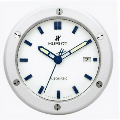 Hublot Classic Fusion Weiß Saphirglas 33cm Wanduhr