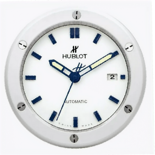 Hublot Classic Fusion Weiß Saphirglas 33cm Wanduhr